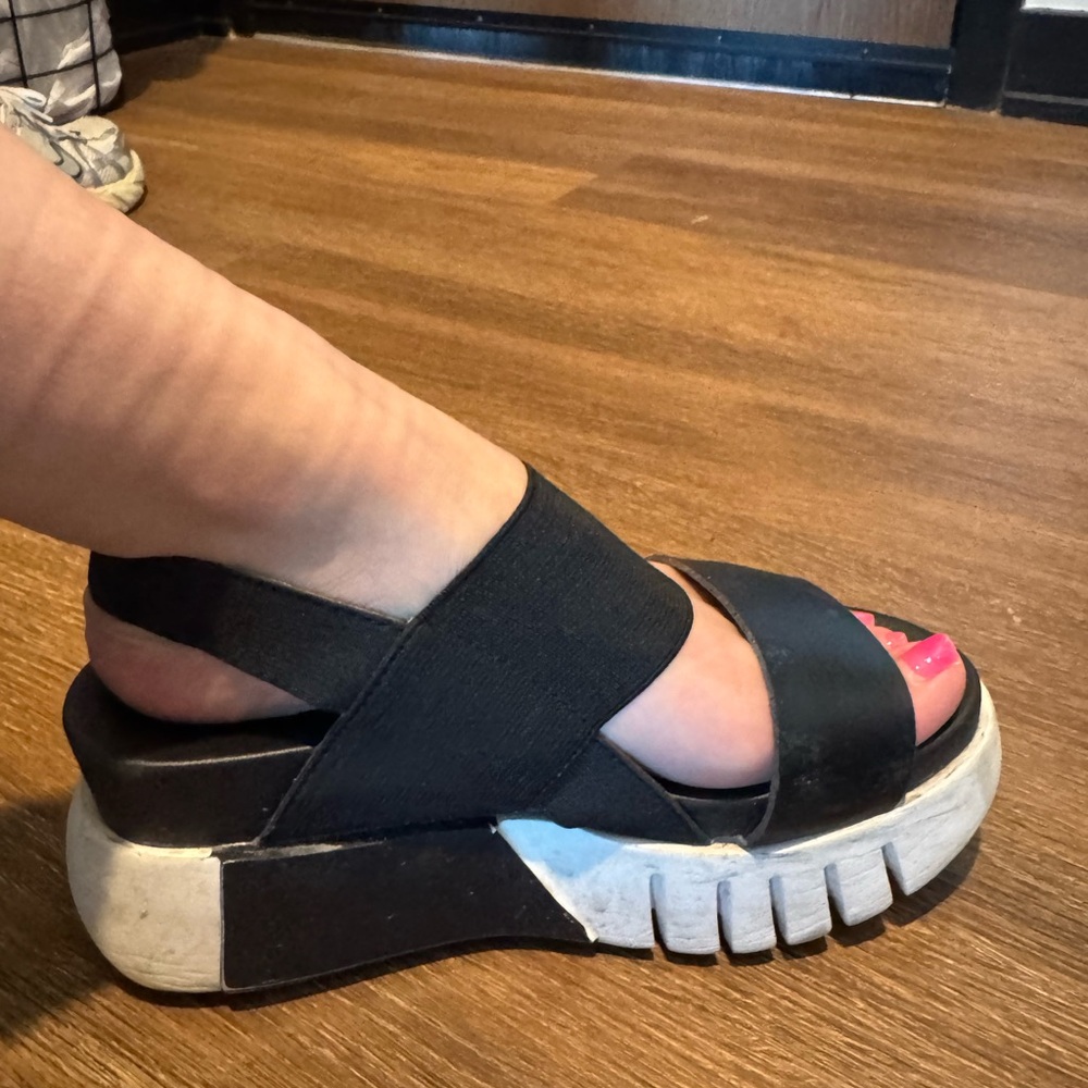 MIA Black Platform Sandals